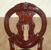 Walnut Burgundy Leather Georgian Side Chair