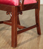 Walnut Chippendale Traditional Dining Arm Chair
