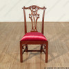 Walnut Finish Chippendale Dining Side Chair