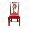 Walnut Finish Chippendale Dining Side Chair