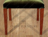 Solid Mahogany Green Regency Dining Side Chair