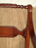 Walnut Regency Red Dining Arm Chair