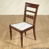 Walnut/Rattan Regency Dining Side Chairs (2)
