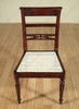 Walnut/Rattan Regency Dining Side Chairs (2)