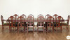 15pc French Marquetry Inlay Dining Set