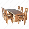 7 Pc Indonesian Suar Wood Dining Set