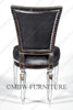 9pc Venetian-Style Mirrored Dining Suite with Grey Velvet Chairs