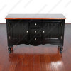 4.5ft Black Buffet Sideboard Server