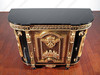Black & Gold Heavily Ornate Rococo Cabinet Commode