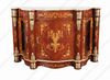 French Sideboard w/ Marquetry Inlay & Marble Top