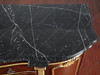 6ft French Provincial Demilune Mahogany & Marble Buffet