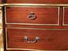 6ft French Provincial Demilune Mahogany & Marble Buffet