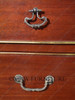 6ft French Provincial Demilune Mahogany & Marble Buffet