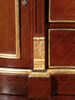 6ft French Provincial Demilune Mahogany & Marble Buffet