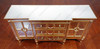 6ft Silver/Gold Mirrored Sideboard