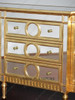 6ft Silver/Gold Mirrored Sideboard
