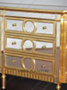 6ft Silver/Gold Mirrored Sideboard