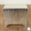 Small Mirrored Bedside Cabinet Table