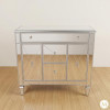 Small Mirrored Bedside Cabinet Table