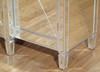 Distressed Silver Mirrored Glass Sideboard