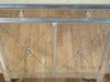 Distressed Silver Mirrored Glass Sideboard