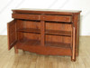 5.5ft Light Mahogany 2 Door Buffet Sideboard Server w/ Drawers