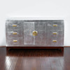 Antiqued Silver Art Deco Buffet Sideboard Server