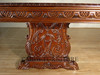 10ft Gothic Inlaid Double Pedestal Dining Table
