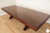 10ft Gothic Inlaid Double Pedestal Dining Table