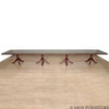 20ft Sheraton Executive Office Conference Room Table w/ 3 Extensions