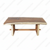 6.5ft Indonesian Rustic Trestle Dining Table