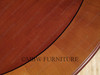 7ft Mahogany Inlay Pedestal Oval Dining or Conference Table
