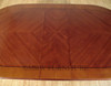 7ft Mahogany Inlay Pedestal Oval Dining or Conference Table