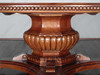 85" Round Inlaid Pedestal Dining or Conference Table