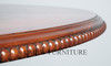 85" Round Inlaid Pedestal Dining or Conference Table