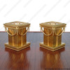 Gold Leaf Pedestals (Pair of 2)