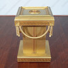 Versace Style Gold Leaf Pedestal