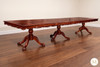 14ft Chippendale Triple Pedestal Dining Table