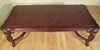 8ft Mahogany Gothic Dining Table w/ Lion Carvings