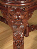 8ft Mahogany Gothic Dining Table w/ Lion Carvings