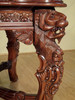 8ft Hand-Carved Mahogany Lion Carved Baroque Dining Table