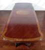 14ft Burl Mahogany Inlay Formal Executive Conference Table