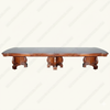 14ft Burl Mahogany Inlay Formal Executive Conference Table