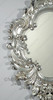 Silver Carved Frame Wall Hanging Romance Mirror