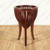 Pair of 2 Solid Mahogany Pot Holder Plant Stand / Wine Cooler