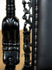 Black Gothic Genuine Leather Lion King Throne Chair