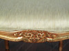 Gold French Style Occasional Accent Chair w/ light green fabric