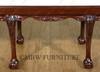 Mahogany Bedroom Ottoman Bench Chippendale 3-Seat Stool