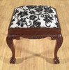 Solid Mahogany Chippendale Foot Stool Ottoman