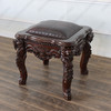 Mahogany Gothic Lion Stool